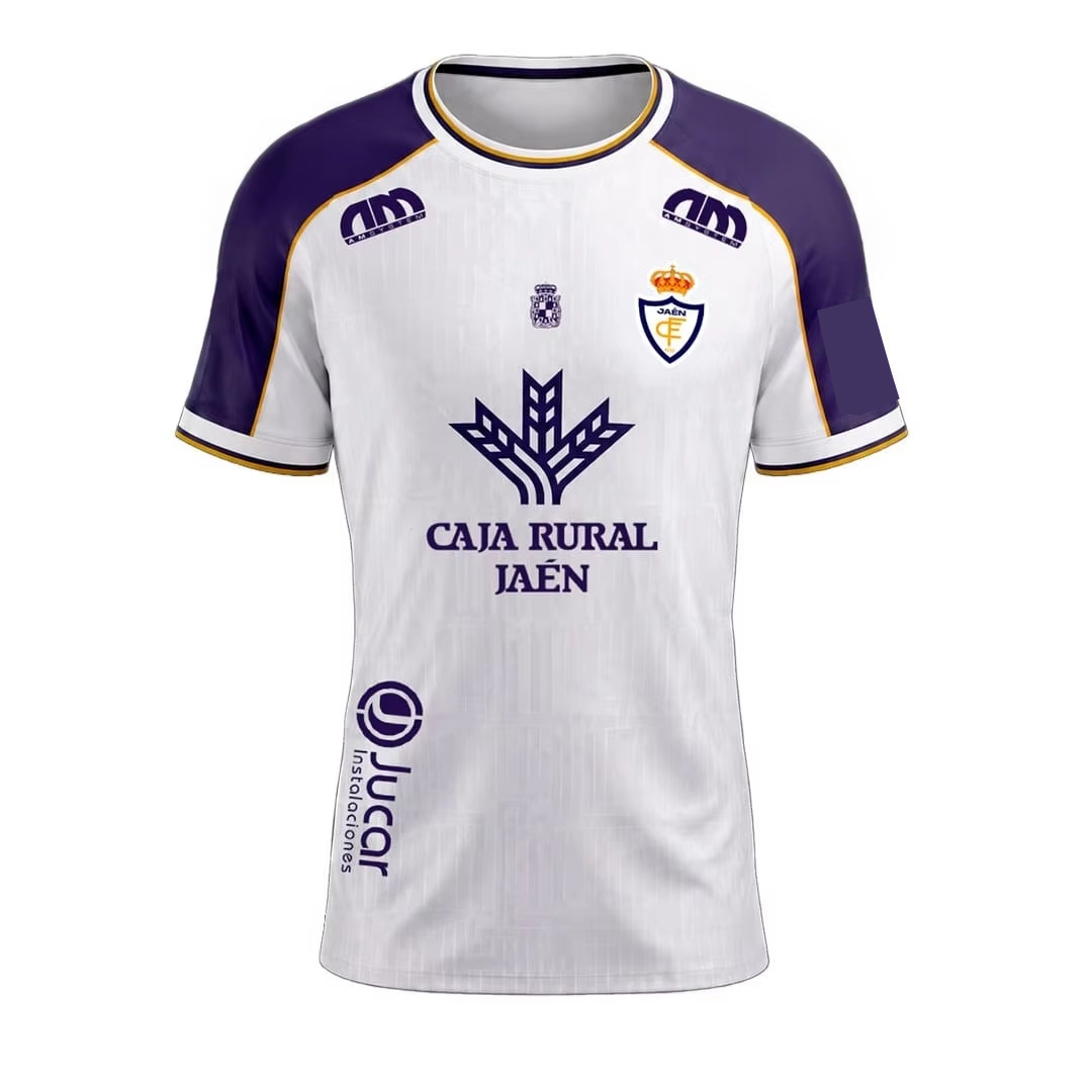 Maillot de football à manches courtes pour hommes, blanc et violet, séchage rapide, respirant, uniforme de sport pour l'entraînement et les matchs.