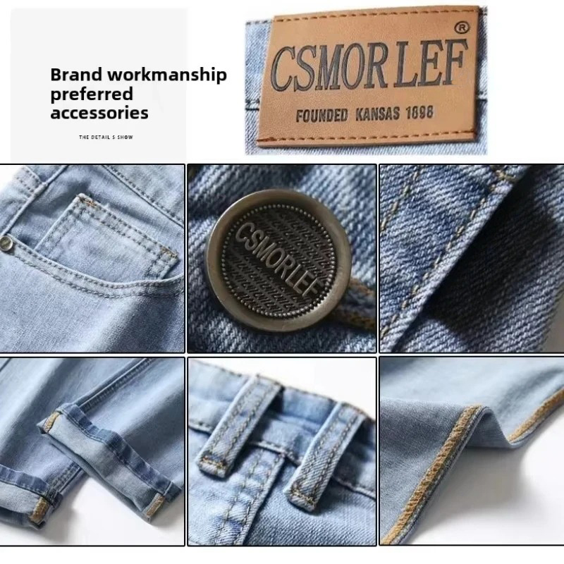 Jeans Homme 2026 – Nouvelle Collection Été Ultra Légers et Tendance – Denim Décontracté Coupe Slim – Vente en Gros