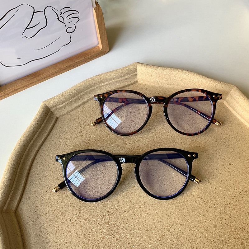 Lunettes optiques rondes Vintage pour femmes et hommes, monture Anti-lumière bleue, verres transparents de Prescription, monture de lunettes unisexe