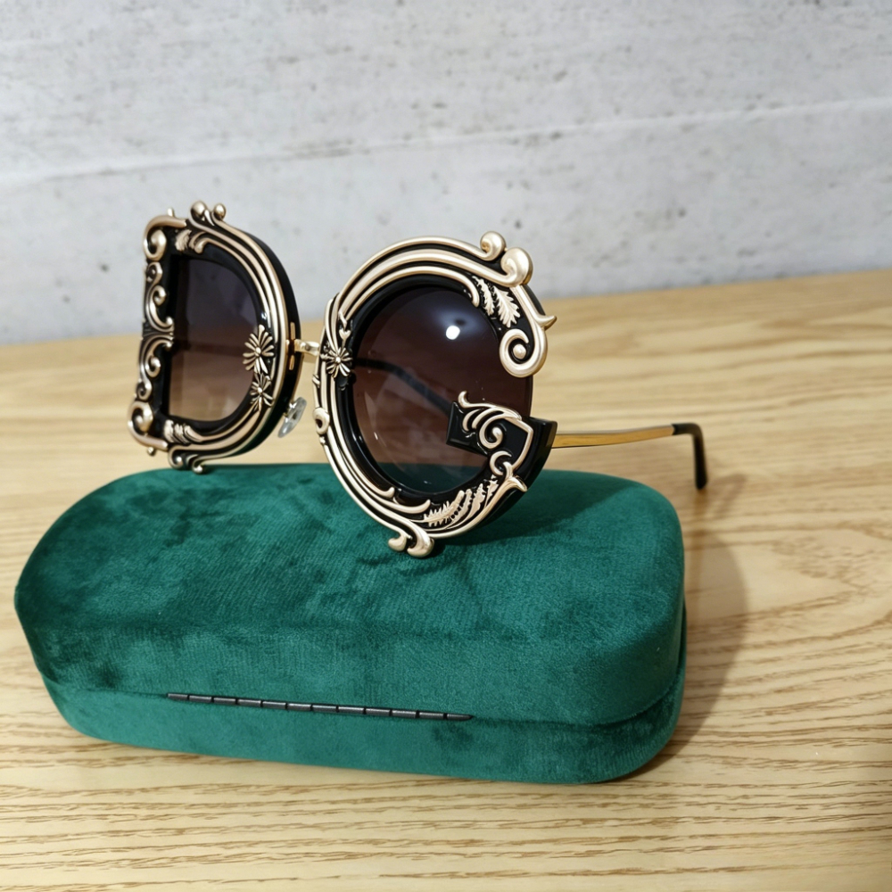 Lunettes de soleil tendance en métal style punk pour femme – Modernes, rétro, idéales pour la photographie de rue, les défilés de mode et les soirées