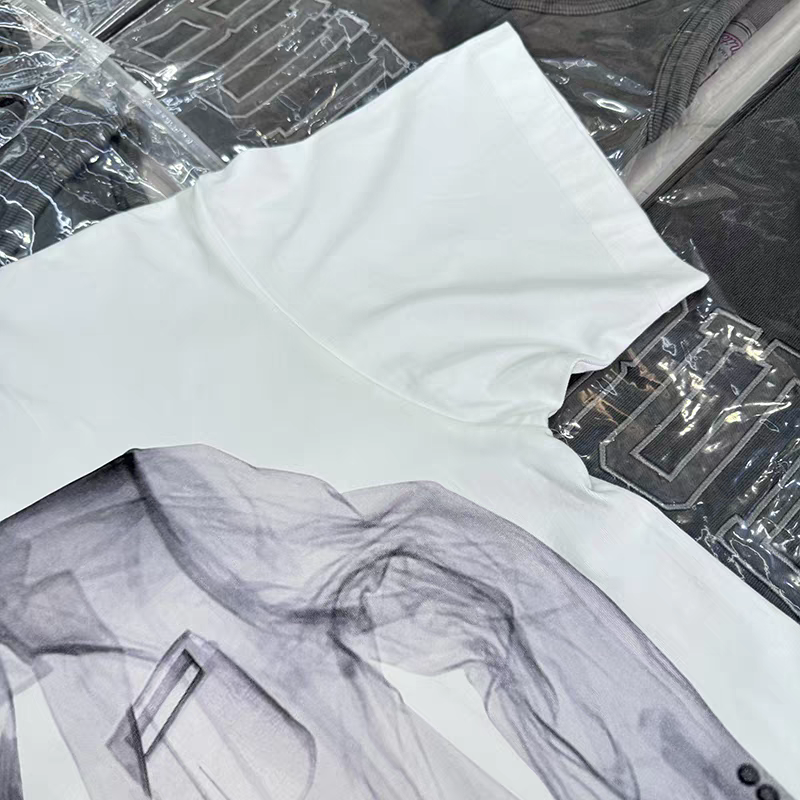 High Street chemise créative impression T-shirt hommes femmes de haute qualité 2025 Style d'été T-shirt top t-shirts