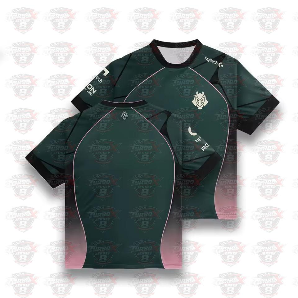 Maillot G2 Esports Prestige 2026 pour homme et femme, t-shirt à manches courtes et col rond, uniforme d'entraînement de la ligue professionnelle CS2