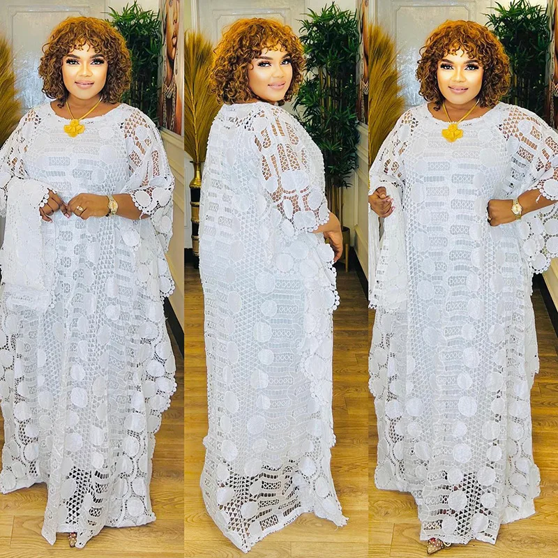 Robe africaine élégante pour femmes, Dashiki traditionnel, mode dentelle, Boubou, grande taille, robe de soirée de mariage, caftan musulman, Maxi