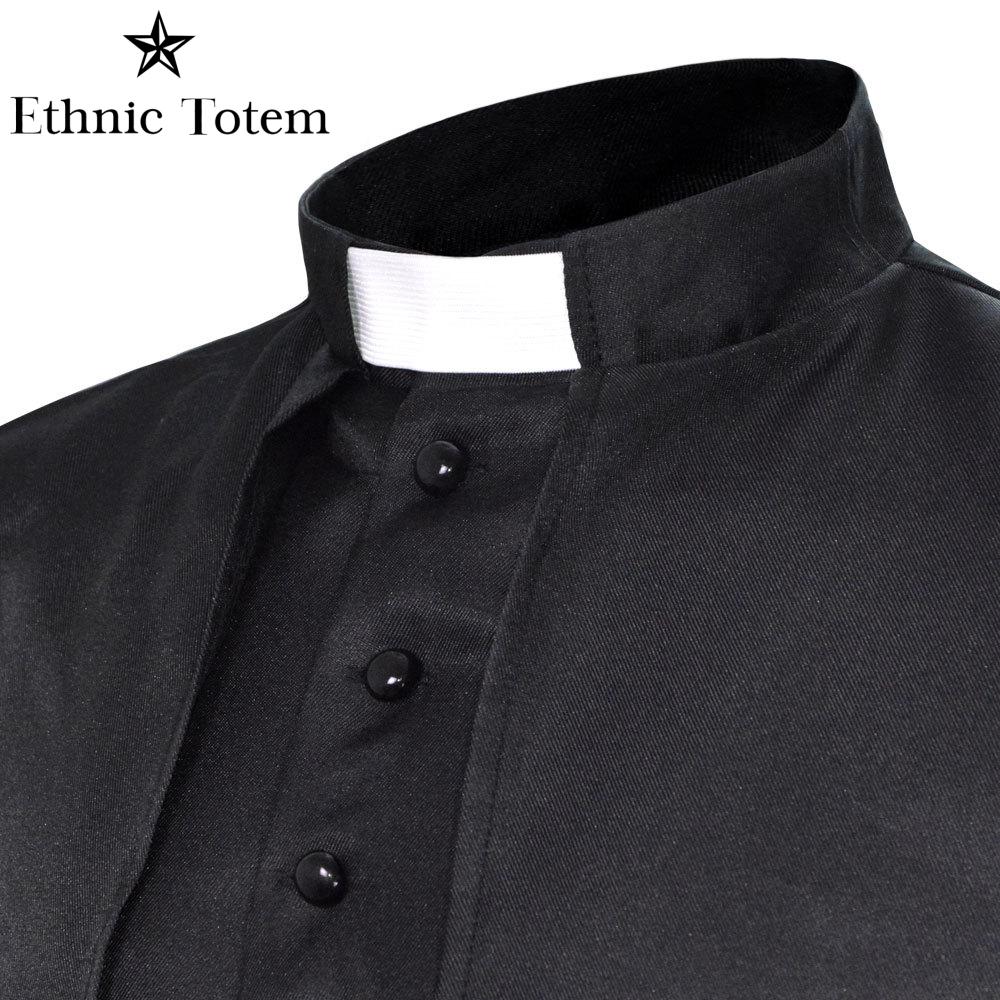Uniforme de prêtre Vintage médiéval, Robe d'halloween pour hommes, Cape de pasteur de papa, Costume de Cosplay, Robe de moine de la Renaissance, ensembles de clergé