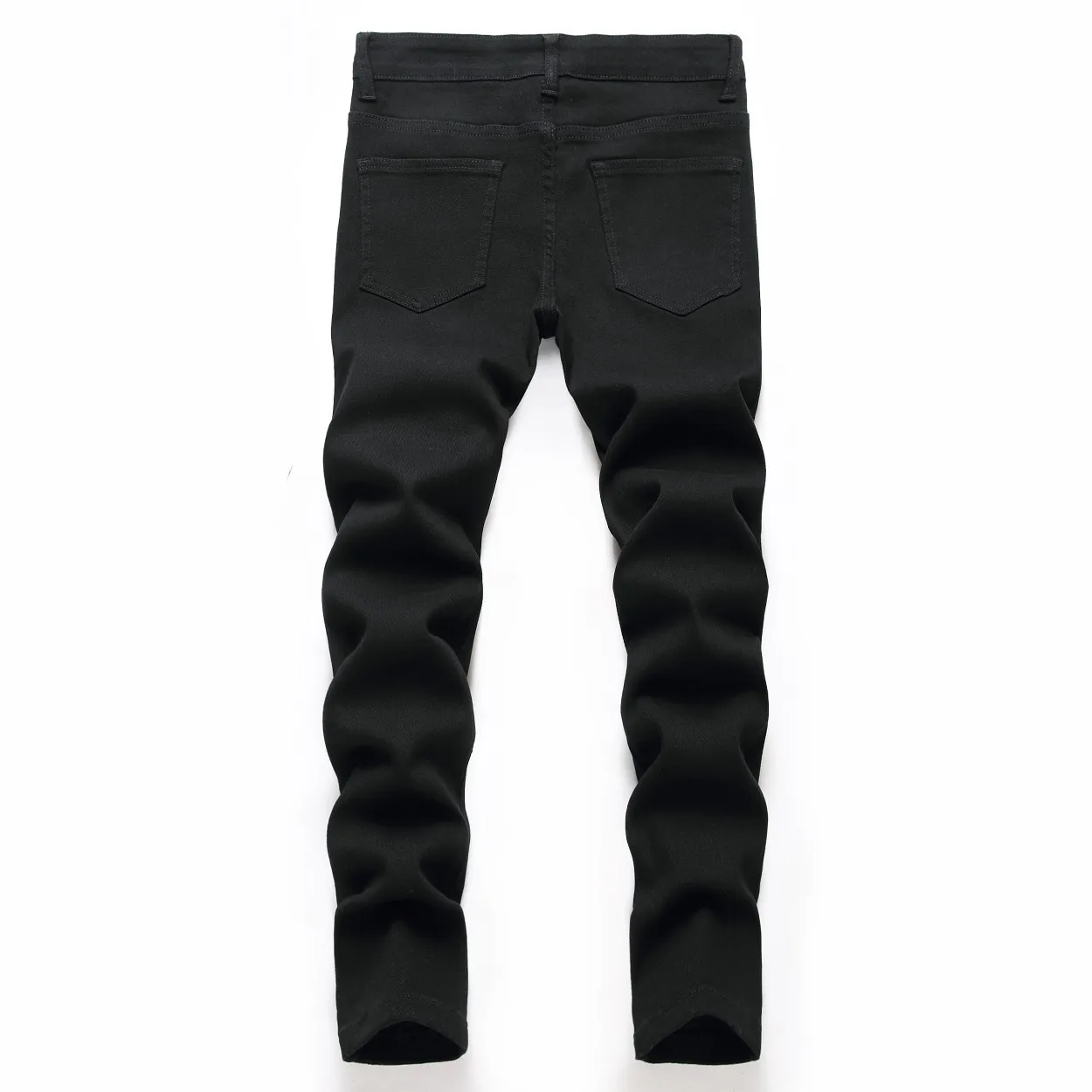 Jeans garçon denim pantalon enfants pantalon droit lavé en détresse taille moyenne poches cheville longueur pantalon grands enfants Streetwear 2025