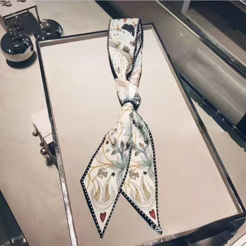 100 soie naturelle Tarot sergé sac à main écharpe femme soie foulard Tarot foulards bandeau femmes concepteur de luxe Boho bandeau