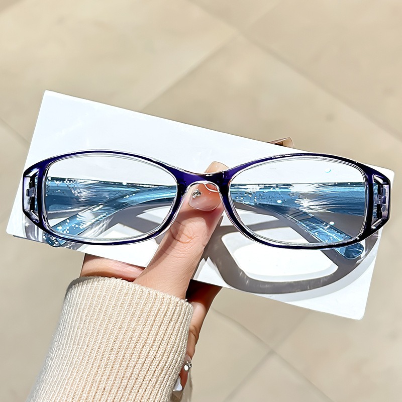 Lunettes de lecture élégantes pour femmes, ultralégères, PC, Anti-lumière bleue, petite monture carrée, presbytie, avec + 1.0 + 1.5 + 2.0 + 2.5... + 4.0