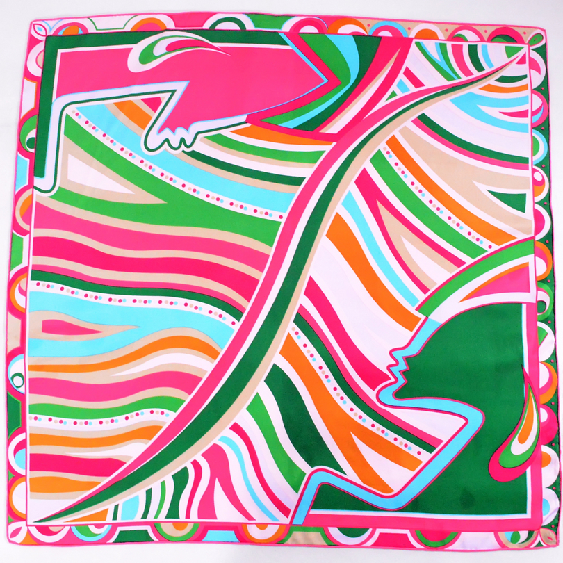 BYSIFA – grand foulard en sergé rose et carré pour femme, accessoires à la mode, collection automne et hiver, 90x90cm