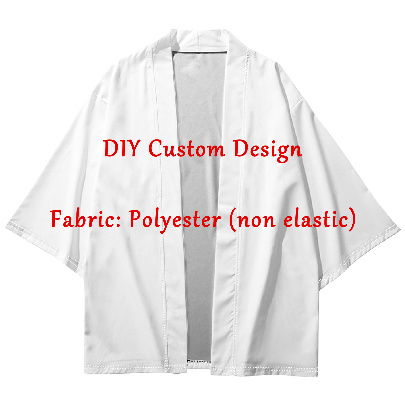 Kimono Long d'Été pour Homme et Femme, Anime, Cosplay Dojo Everak, avec Motifs Personnalisés Gratuits, DIY, Haori, Samouraï, Plage Japonaise, 2023