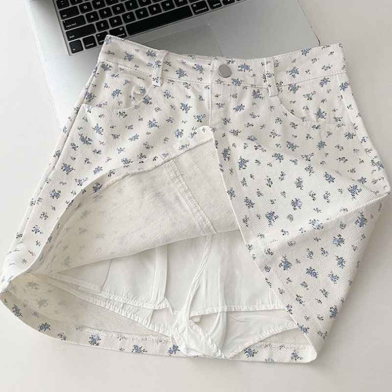 Jupe en jean florale d'été pour femmes Y2k, taille haute, moulante, ligne a, Simple, assortie avec tout, Sexy, nouvelle collection 2026