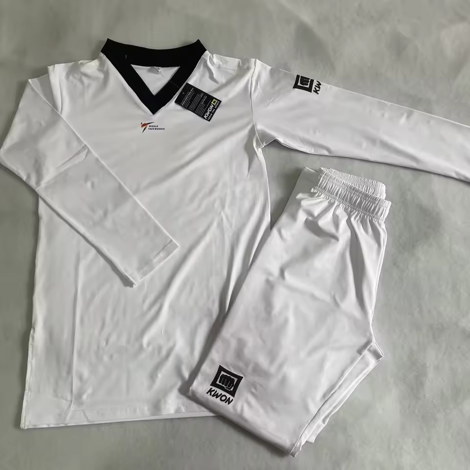Uniforme de Taekwondo KWON, entraînement professionnel d'arts martiaux, adapté aux hommes et aux femmes adultes, uniforme de sport de karaté Sanda