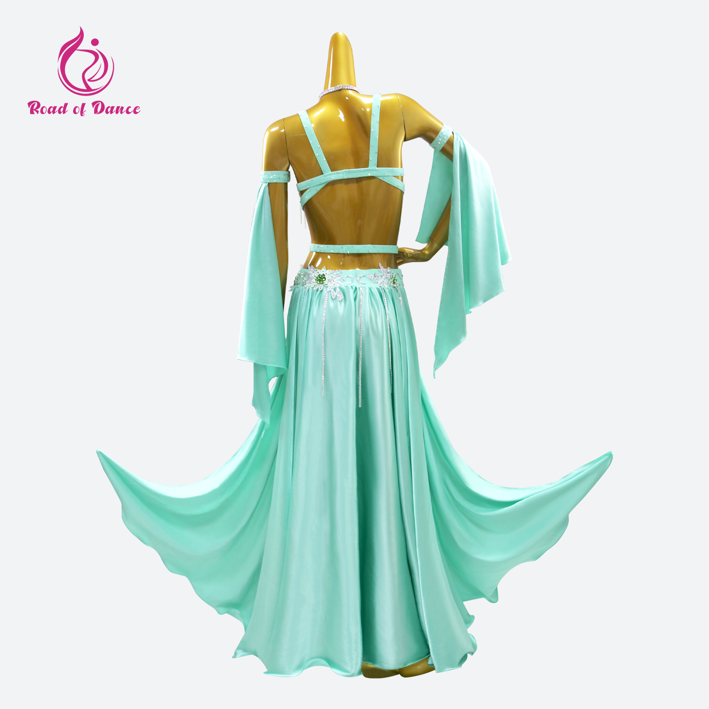 Tenue de Danse Orientale Jupe Longue Femme Robe de Danse Costume de Danse du Ventre Tenue de Cours de Danse Orientale Costume de Scène Fille Soirée 2026