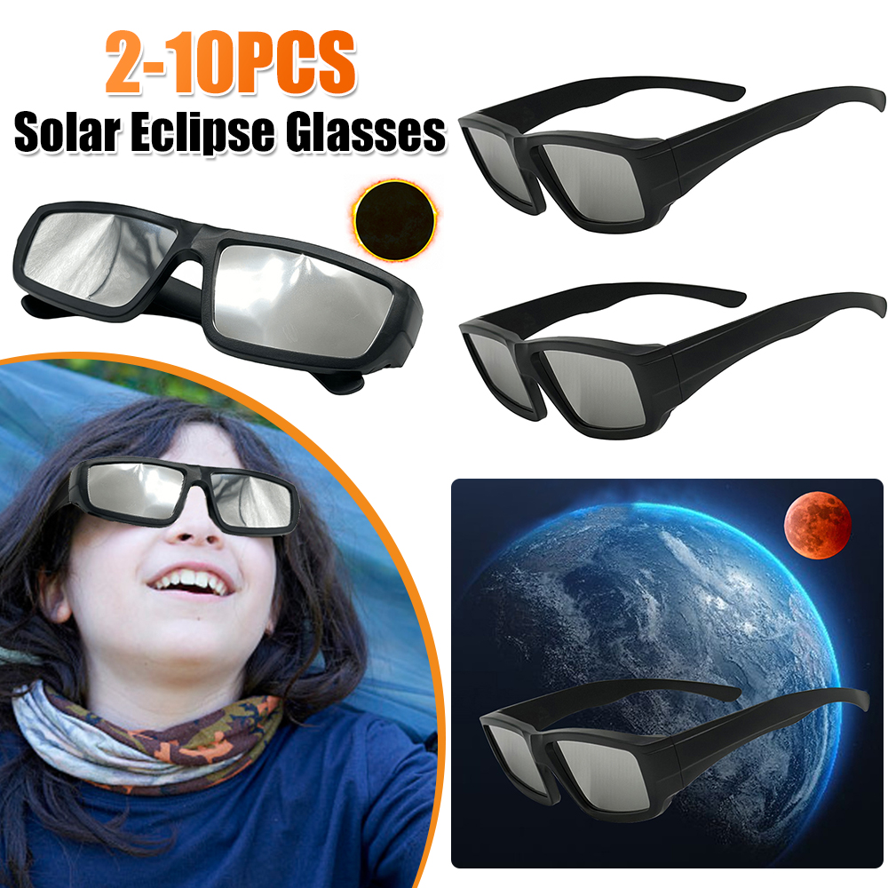 Lunettes de protection pour l'éclipse solaire conformes aux normes ISO 12312-2:2015(E) – Vision directe du soleil, protection oculaire sûre