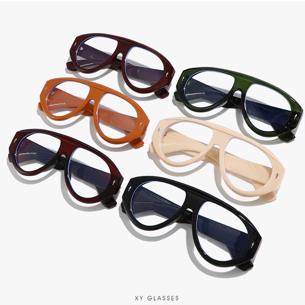 Lunettes d'ordinateur carrées surdimensionnées vintage pour femmes, anti-lumière bleue, nouveau style, noires, transparentes, prêtes à porter
