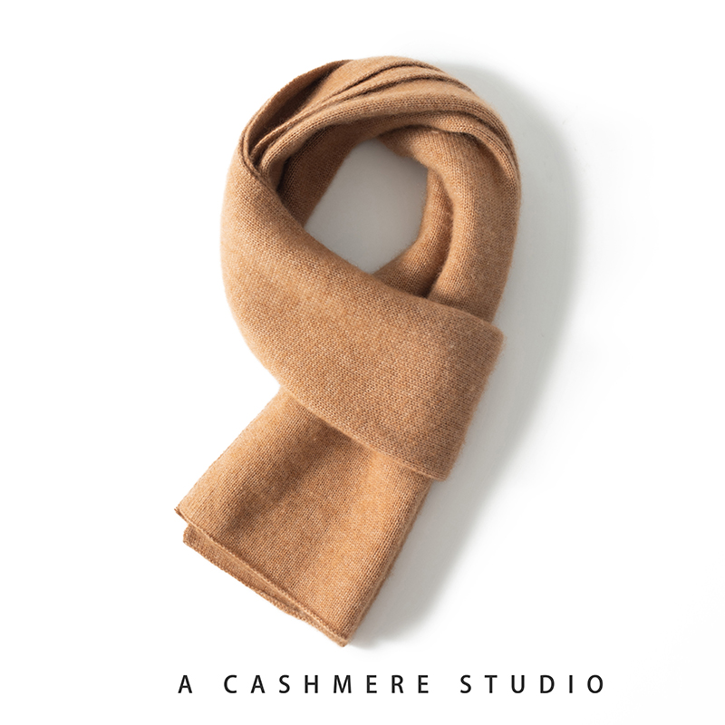 MERRILAMB femmes cachemire foulards dame hiver épaissir plus chaud anneau doux écharpe Pashmina femme solide cachemire tricoté longue écharpe
