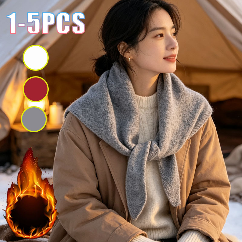 Écharpe triangulaire en tricot (1-10 pièces) – Ambiance élégante, confortable et chaude pour la tête et le cou – Idéale pour l'automne, l'hiver, les tenues quotidiennes et les soirées en ville