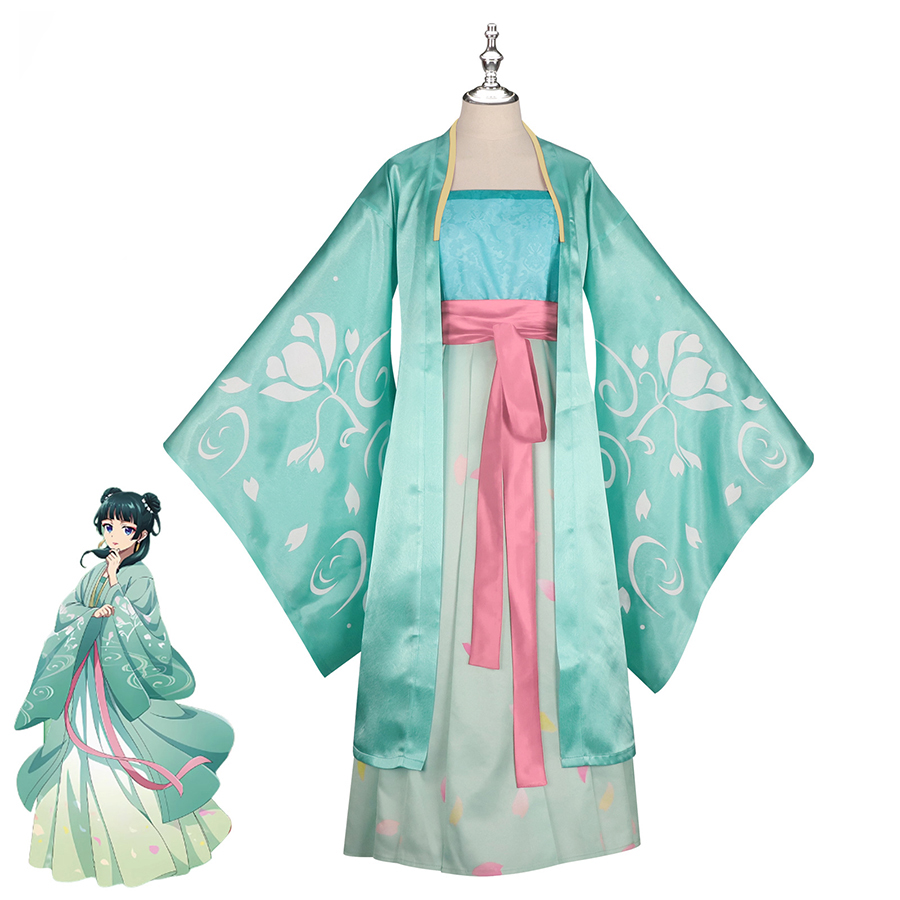 Maomao Cosplay Costume l'apothicaire journal saison 2 Anime Cosplay Maomao robe Kimono Costume Halloween tenue de fête pour les femmes