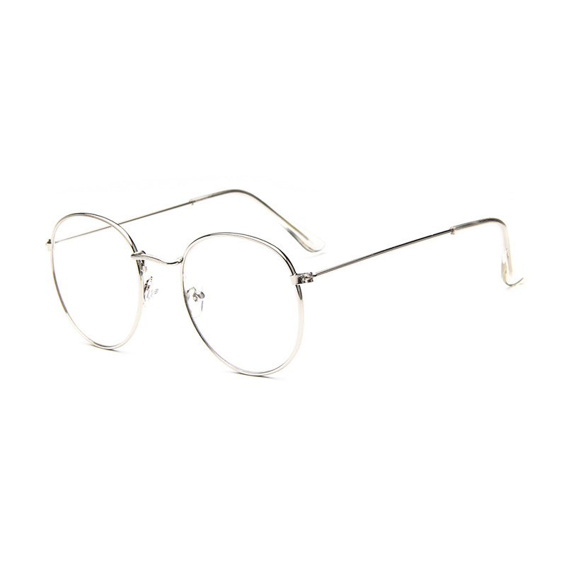 SHONEMES Lunettes rondes classiques monture en métal lunettes rétro unies or argent noir pour hommes femmes