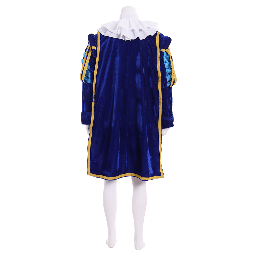 Costume de Cosplay Élisabéthain Tudor pour Homme, Tenues Bleues et Rouges avec Chapeau Everak, Uniforme de Prince Tudor, Ensemble Complet sur Mesure