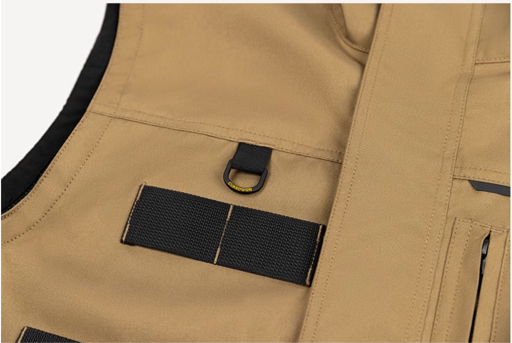 Gilet de travail kaki pour homme, gilet à poches pour outils, gilet de travail pour artisan, charpentier, mécanicien, vêtement de travail, gilet cargo d'extérieur, débardeur, veste