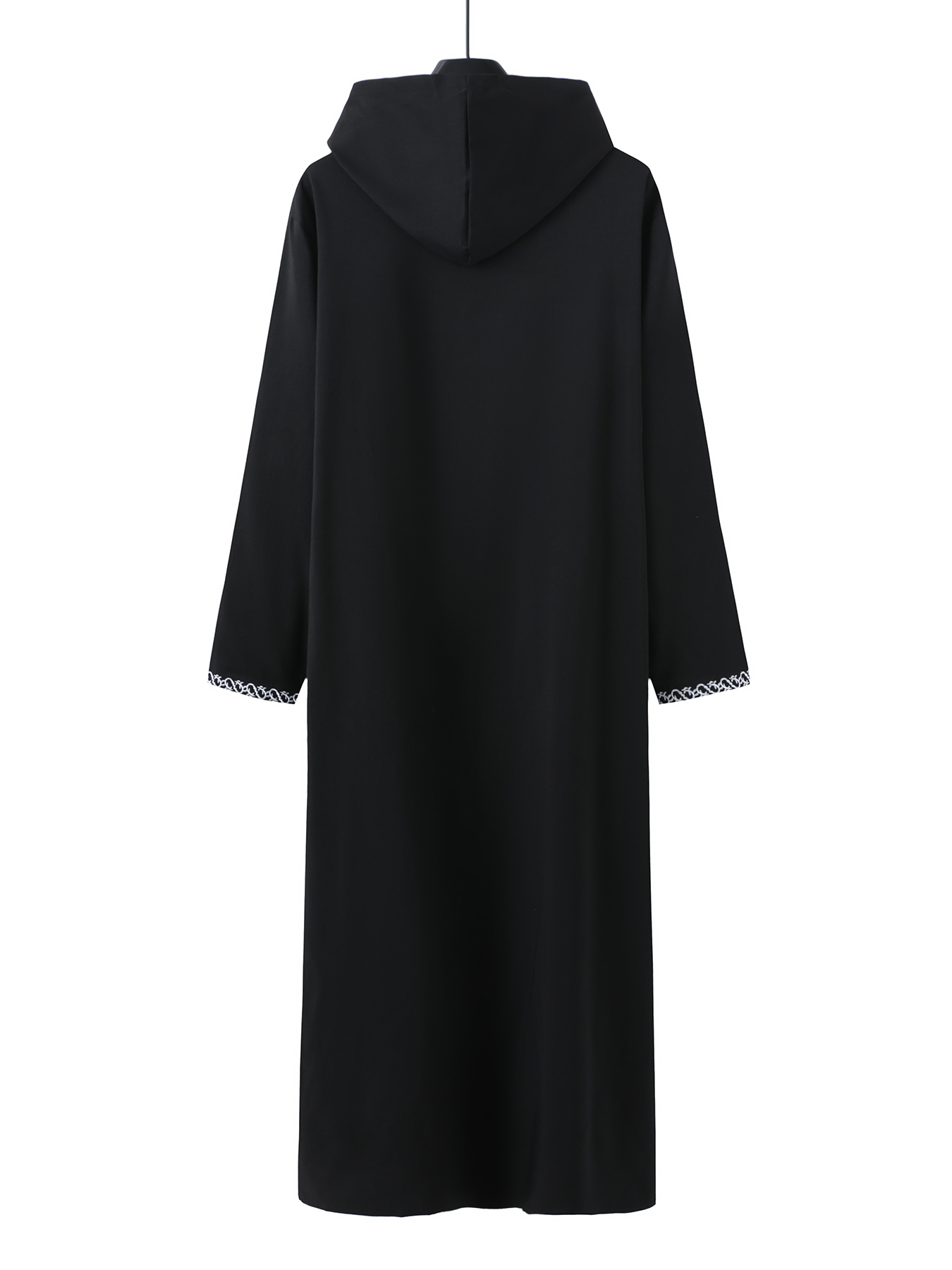 Nouvelle robe ample à capuche pour homme, robe musulmane de luxe brodée à manches longues, robe traditionnelle Juba Sobi pour homme