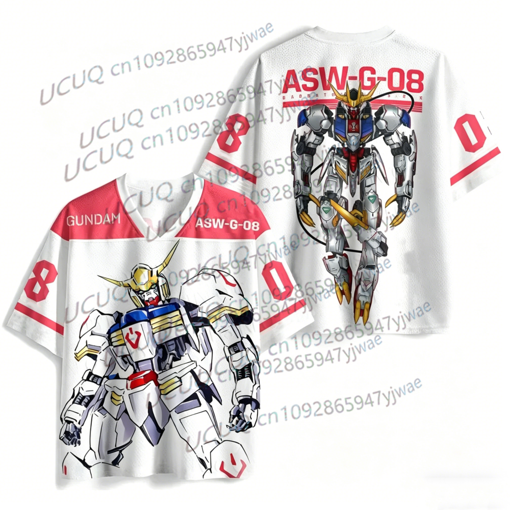 Nouveau Maillot de Football Anime Gundam Japonais 2026 pour Hommes et Femmes – T-shirt Sport Décontracté d'Été