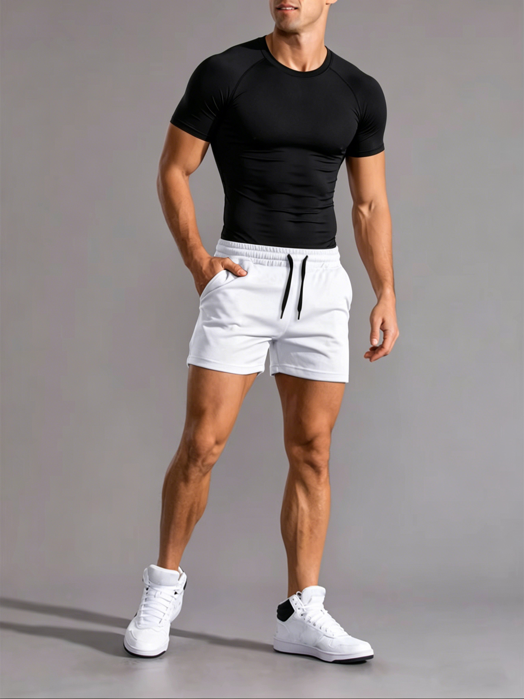 Shorts de sport et shorts de plage pour hommes, simples et élégants. Style décontracté, adapté au fitness et aux vacances