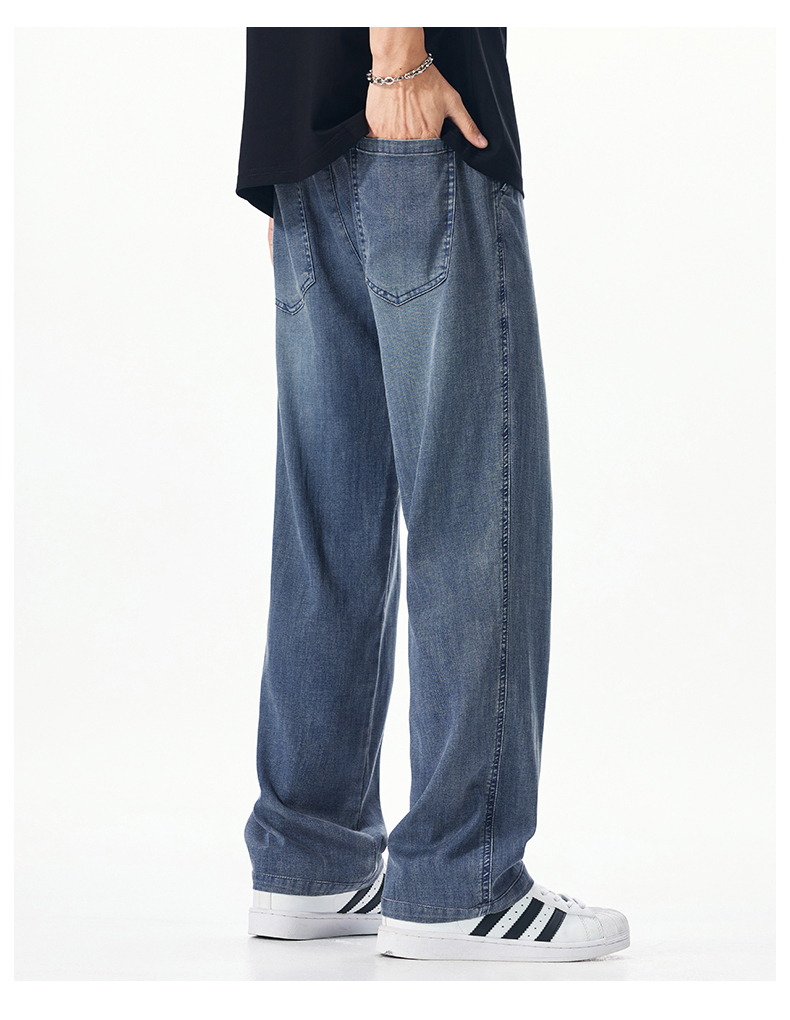Jean droit fin d'été pour homme, longueur extra longue, grande taille, pour hommes de 115 cm, 120 cm, 190 cm, 192 cm, 200 cm, 2 mètres