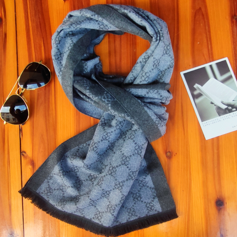 Écharpe en cachemire de luxe pour hommes doux chaud hiver Pashmina foulards pour hommes Bufandas Hombre affaires longues enveloppes