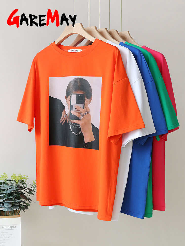 T-shirt à Manches Courtes en Coton pour Femme, Haut Basique, Décontracté, Vintage, Solide, Doux, Été 2025