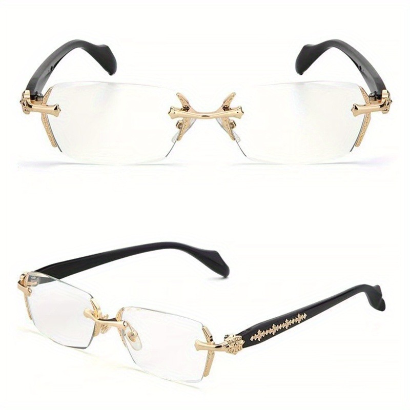 Lunettes anti-lumière bleue haute définition pour hommes, verres transparents rétro, monture complète, lunettes unisexes à la mode