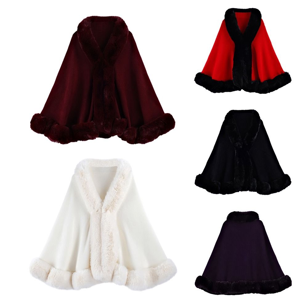 Femmes hiver chaud châle épaissir manteau Cardigan Cape Cape extérieure