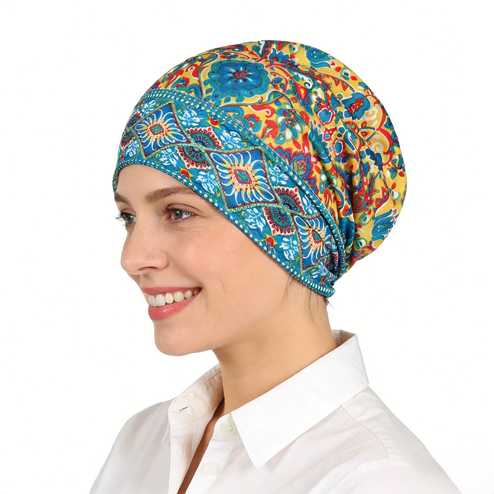 Chapeau à motifs de style ethnique, bonnet, casquette de crâne, couvre-chef