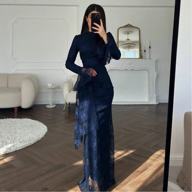 Robe longue sexy en maille moulante, col en V, bretelles larges, fleurs et sequins, dos nu, à nouer, jupe longue, collection été 2026, pour mariage, anniversaire, ou soirée, Vestido pour femme