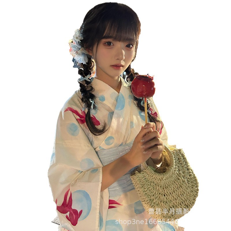 Nouveau Dieu fille Kimono Photo vêtements robe Style rétro traditionnel robe améliorée japonais camélia Kimono femmes