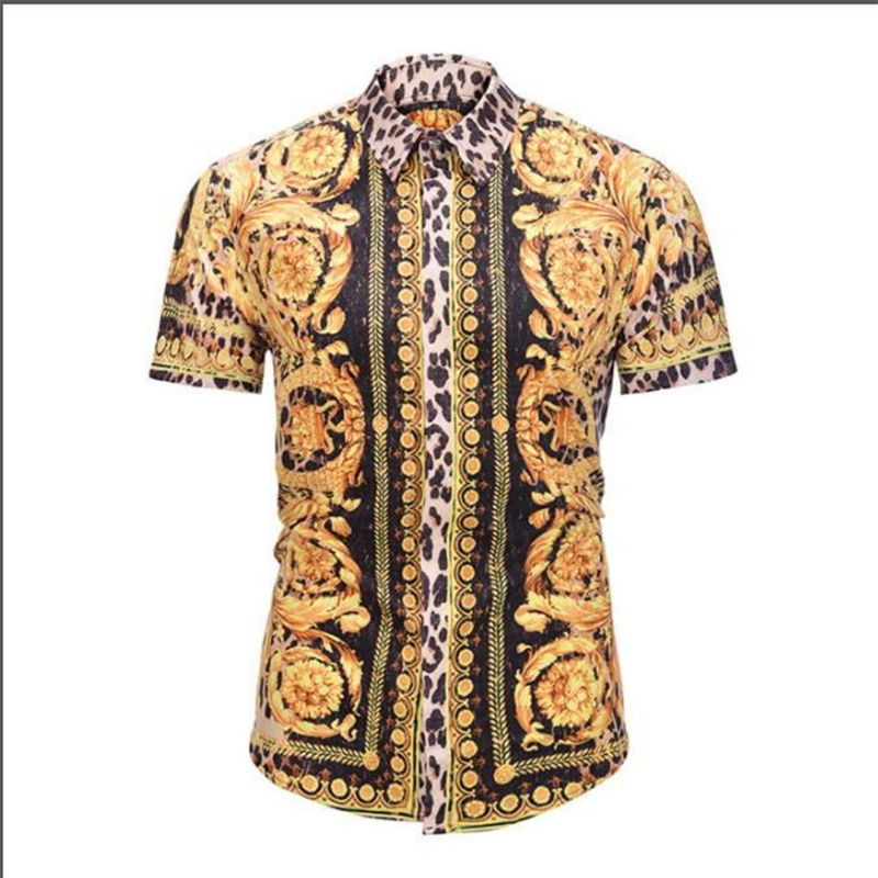 Chemises Real Betis tendance pour hommes, imprimées en 3D, style Moyen-Orient, Islam, décontractées, à col et boutons, coupe oversize, pour l'été