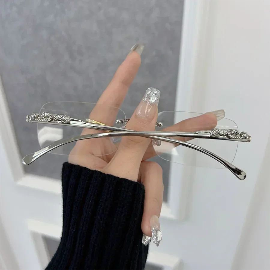Monture de lunettes transparente légère vintage pour femmes et hommes, lunettes classiques sans monture, pour femme et homme