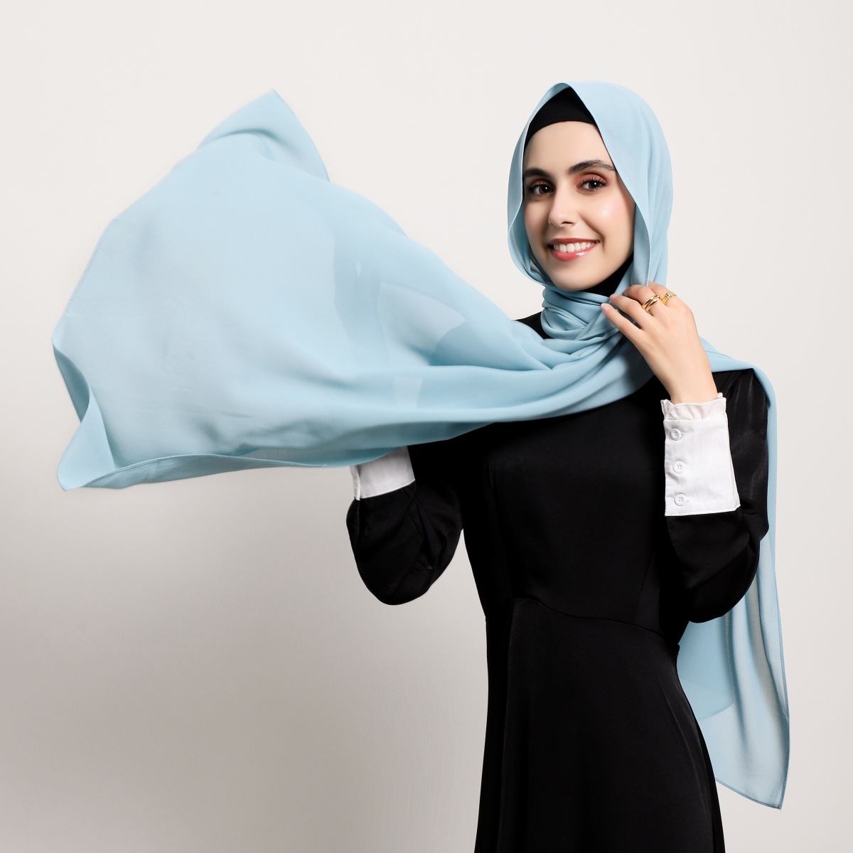 36 couleurs solide musulman en mousseline de soie Hijab châles écharpe femmes bandeau femmes Hijabs foulards dames Foulard Femme musulman 70*180 cm