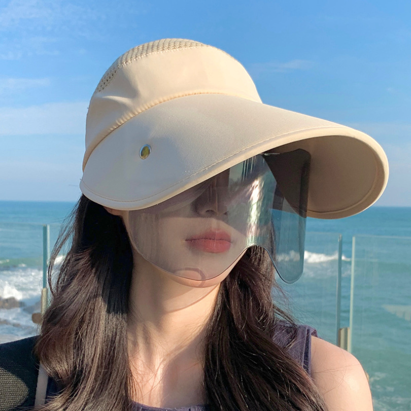 Chapeau de soleil d'été pour femmes avec lunettes, seau à Large bord de 13cm, casquette supérieure vide respirante pour l'extérieur, bande magique réglable, casquette de plage de voyage