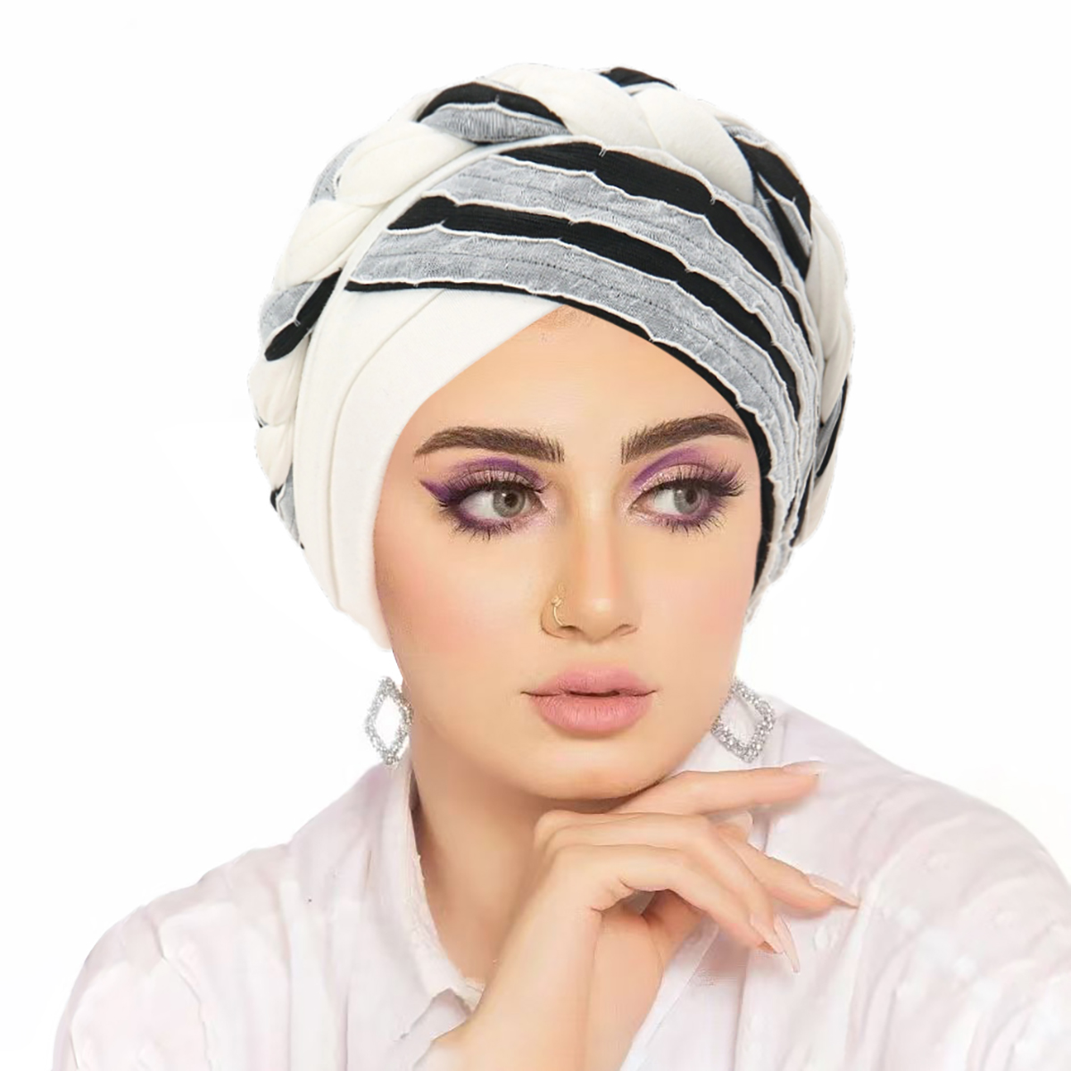 Femmes Turban indien chapeau musulman Hijab Bonnet Bonnet perte de cheveux foulard chimio casquette chapeaux Bandanas Turbante Mujer