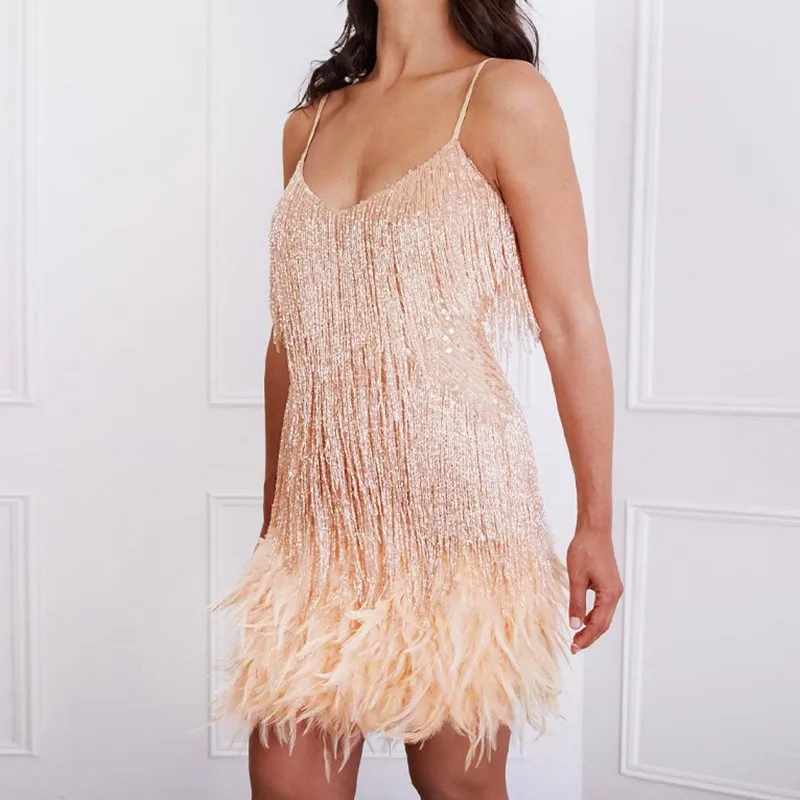 Robe de soirée de luxe pour femmes, vêtements à franges, Sexy, moulante, tenues de Club, rose, noir, rouge