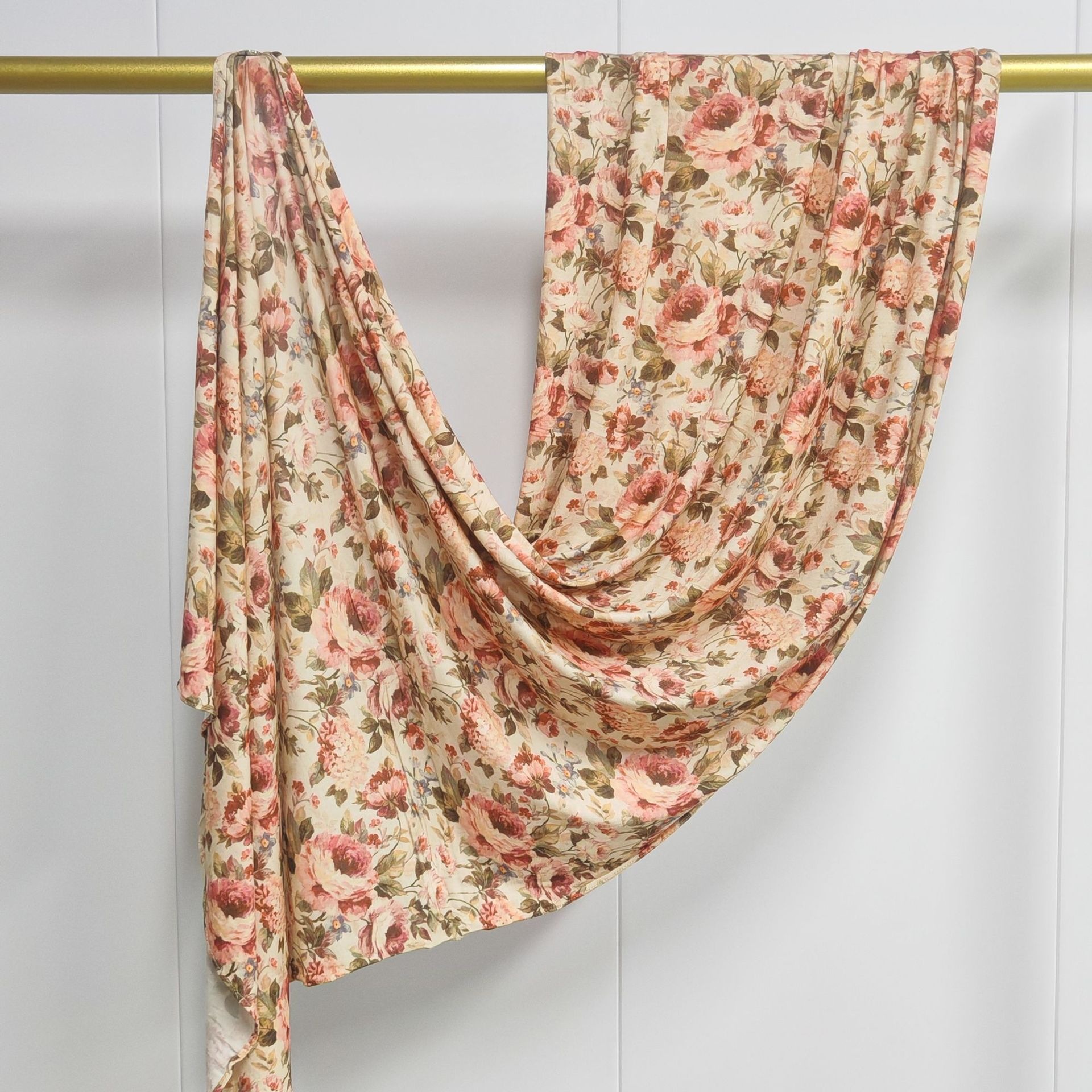 Châle imprimé Jersey, impression sur un côté, respirant, doux, foulard musulman pour femmes, hijab