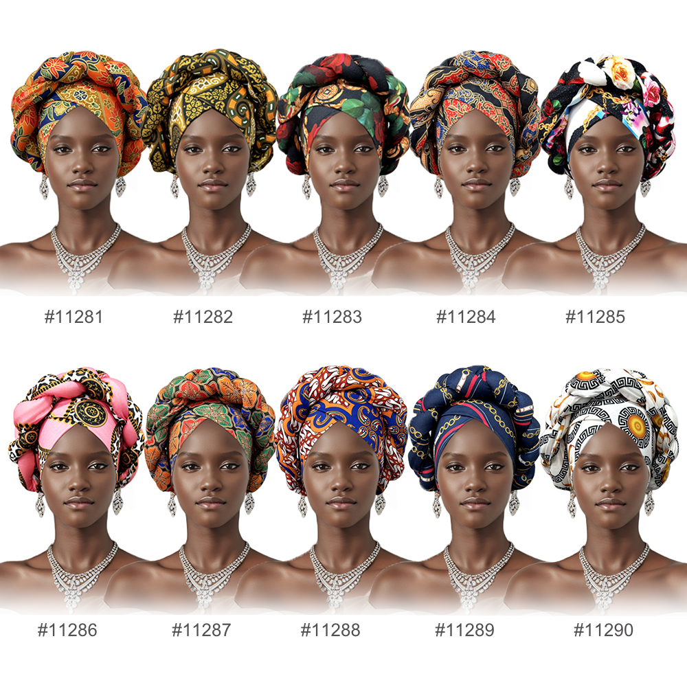 Turban Africain Tressé pour Femme Musulmane, Bonnet de Sauna, Foulard NigroundWin, Hijab de Chimio
