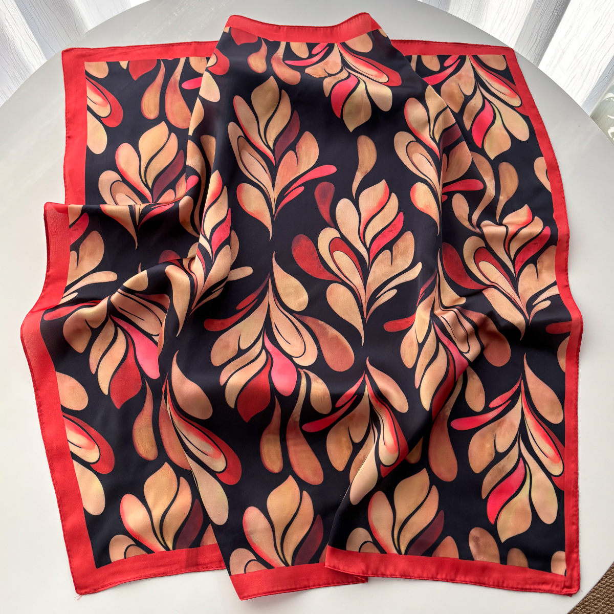 Foulard carré imprimé de luxe pour femmes, Imitation soie, Bandanas à la mode, Hijab, foulard élégant, châle de plage