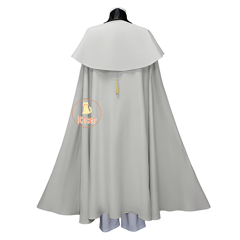 Costume de cosplay Anime Atelier Qifrey avec chapeau de sorcière, cape, pantalon, lunettes, tenue de jeu de rôle, accessoires de carnaval pour Halloween, pour femmes et hommes