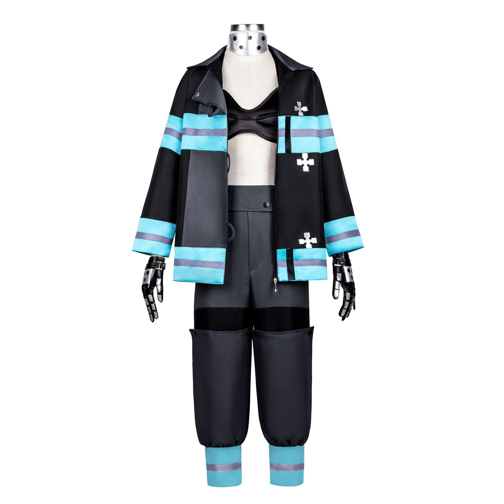 Tenue de cosplay de la Force des pompières pour femmes, ensemble d'uniformes d'anime pour adultes, costume de carnaval d'Halloween, tenue de fête et de jeu de rôle sur le thème de l'anime