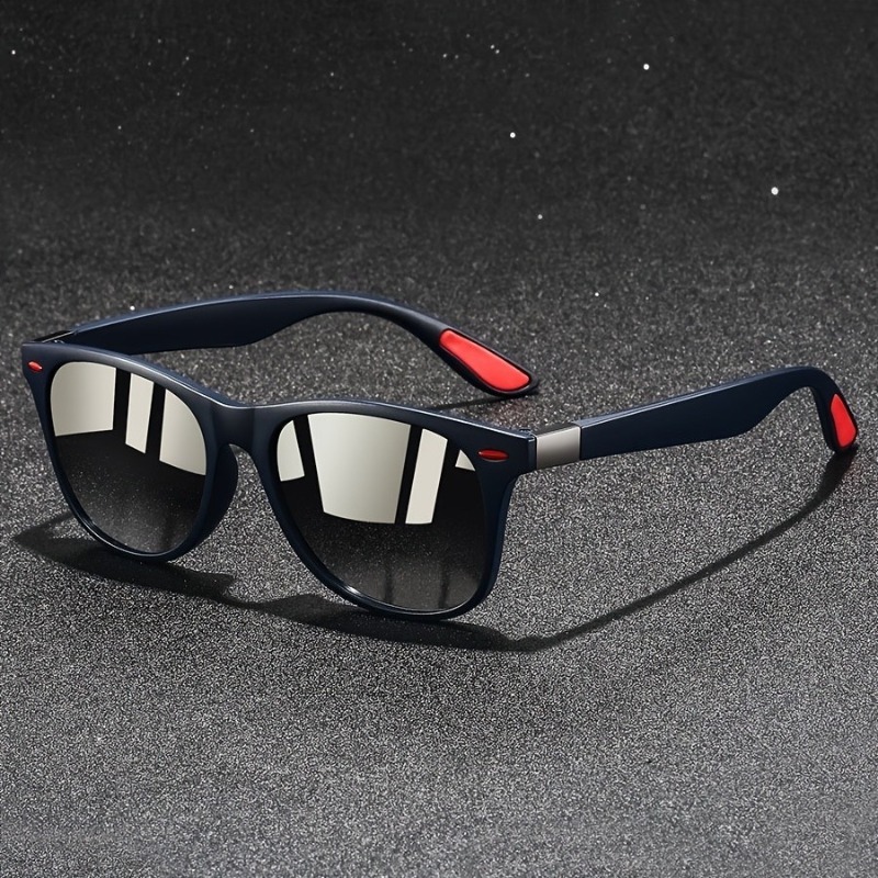 Lunettes tendance pour hommes, 6 pièces, style neutre, monture en PC confortable et durable, adaptées à un usage quotidien