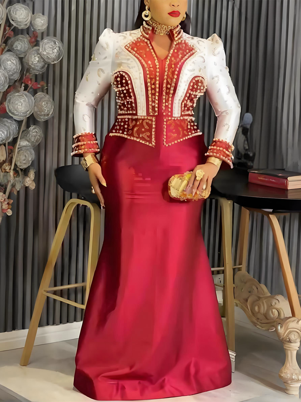 Robe de soirée grande taille pour femmes, robe de luxe africaine, élégante, turquie, musulmane, longue robe de fête de mariage, Ankara, vêtements pour dames