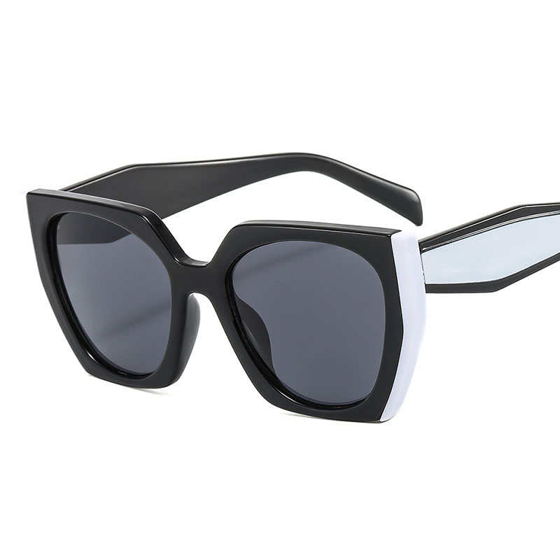 Lunettes de soleil œil de chat élégantes pour femmes, nuances dégradées féminines, lunettes de soleil noires et blanches, style vintage, mode, nouveau