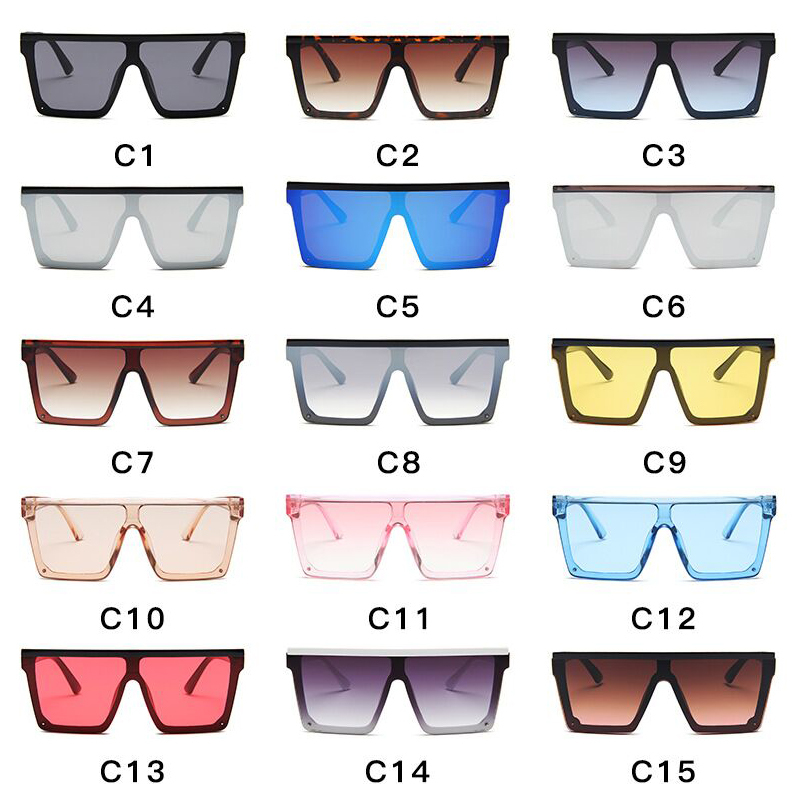 Lunettes de soleil carrées surdimensionnées pour femmes, lunettes de soleil vintage pour femmes, grand cadre, nuances noires, marque de luxe, mode, nouveau, UV400
